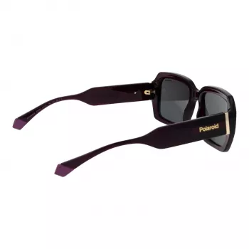 POLAROID PLD6223SX54B3 Unisex Rectangular Sunglasses - Havana Brown - 54/19/140 mm