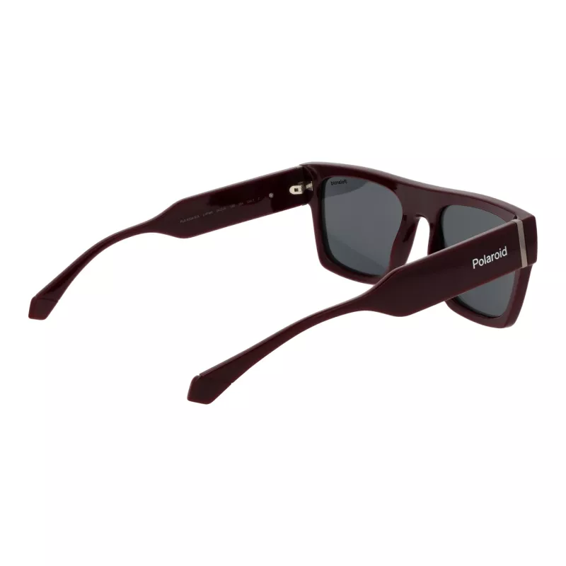Polaroid PLD6224SX54LH Unisex akiniai nuo saulės - juodas rėmelis, pilki lęšiai 54mm