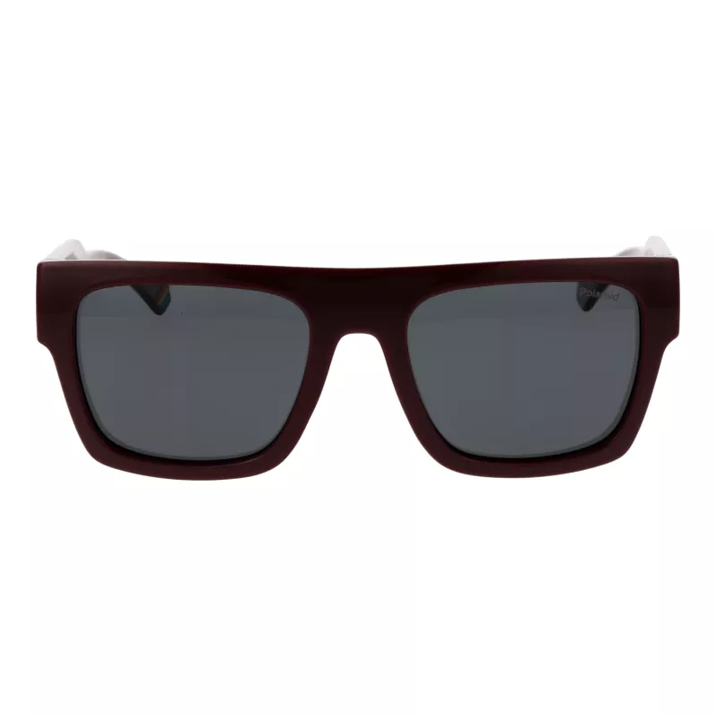 Polaroid PLD6224SX54LH Unisex akiniai nuo saulės - juodas rėmelis, pilki lęšiai 54mm