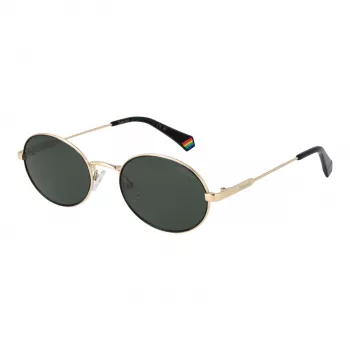 POLAROID PLD6228SX532M Unisex Rectangular Sunglasses - Brown Havana Frame, Brown Polarized Lens, 53mm