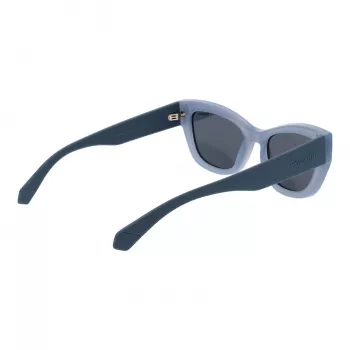 Polaroid PLD6237SX52MV Moteriški Akiniai Nuo Saulės – Juodas Rėmelis, Pilki Poliarizuoti Lęšiai, 52mm