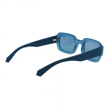 Polaroid PLD6239SX51MV Unisex Stačiakampiai Akiniai nuo Saulės – Juodas Rėmelis, Pilki Lęšiai, 51 mm