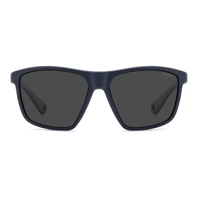 POLAROID PLD7040SFLL Vyriški Akiniai nuo Saulės – Juodas Rėmelis, Pilki Poliarizuoti Lęšiai, 59 mm