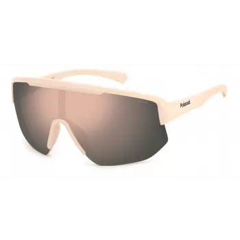 Polaroid PLD7047SZ1P Unisex Shield Akiniai - Juodas Rėmas, Pilki Poliarizuoti Lęšiai, 99mm