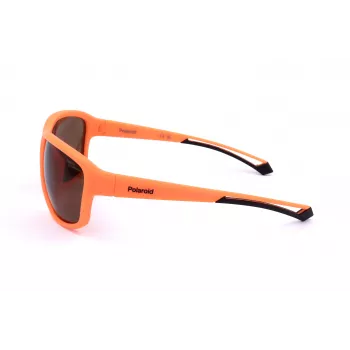 POLAROID PLD7049S2M5 Unisex Sportiniai Akiniai nuo Saulės – Matinio Juodo Rėmelio, Pilki Poliarizuoti Lęšiai