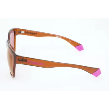 POLAROID Unisex PLD6077FS-09Q Akiniai Poliarizuoti Stačiakampiai Juodas Rėmas Pilki Lęšiai 58/17/140 mm