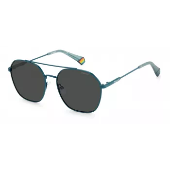 POLAROID Unisex PLD6172SMR8M9 Square Sunglasses Havana Green Polarized UV400