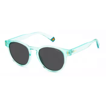 POLAROID Unisex PLD6175S5CBM9 Akiniai Havana Grey Blue Mirror 51mm