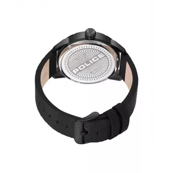 Police Vyrų Laikrodis Blaze Quartz Analoginis PEWJB2226901 45mm Juodas Nerūdijantis Plienas ir Oda