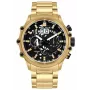POLICE Vyriškas Chronografo Laikrodis PL16018JSG02M 48mm Nerūdijančio Plieno Tinklelio Auksinis