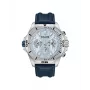 POLICE vyriškas laikrodis PEWJF0022503 – kvarcinis analoginis, 46 mm nerūdijančio plieno korpusas, juodas odinis dirželis