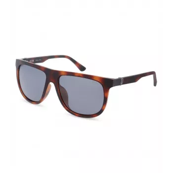 POLICE Vyrų SPLN33V59878P Stačiakampiai Poliarizuoti Akiniai nuo Saulės - Havana Acetato Rėmelis, Rudi Lęšiai, 59mm