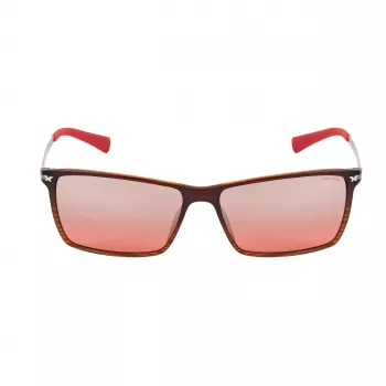 POLICE Vyriški Akiniai nuo Saulės S195758ABRM - Rudi Havana Acetato Rėmeliai su Rudais Polikarbonato Lęšiais - UV400 Apsauga - 58 mm Lęšio Plotis
