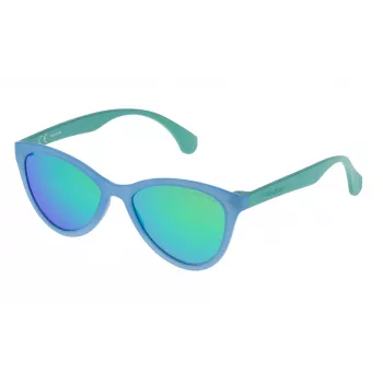 POLICE vyriški akiniai nuo saulės SPL08654715V Havana stačiakampiai 65/17/140 mm