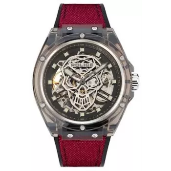 Vyriškas laikrodis Police PEWGR1592401 44mm nerūdijantis plienas juoda oda kvarcinis