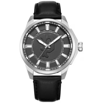 POLICE vyriškas laikrodis PEWJA2204305 – 46 mm juodas ciferblatas, kvarcinis, odinis dirželis