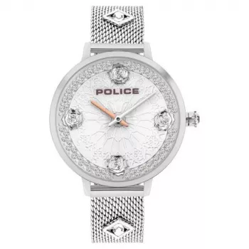 Police Vyrų Laikrodis PL16031MS04M 36mm Nerūdijančio Plieno Mėlynas Ciferblatas