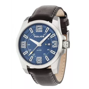 Police vyriškas laikrodis R1451269001 46mm nerūdijantis plienas oda