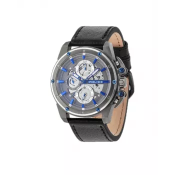 POLICE vyriškas laikrodis R1451277002 47mm nerūdijantis plienas oda chronografas