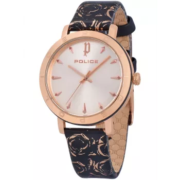 POLICE PL16033MSRB32 Moteriškas rožinio aukso laikrodis 36mm