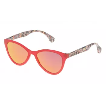 POLICE SPL086-54Z68R Moteriški Akiniai Nuo Saulės Havana Acetatas Rudi Gradientiniai 43mm