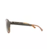 Police SPL1635594CP Unisex stačiakampiai akiniai nuo saulės Havana acetato rėmelis žali poliarizuoti lęšiai 55/19/140 mm