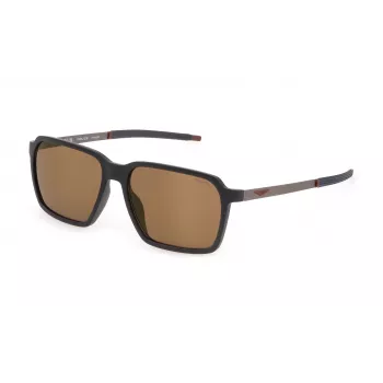 POLICE SPLL16-58V78X Vyriški akiniai nuo saulės Havana Brown Gradient Rectangular Acetate UV400