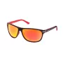 POLICE Unisex S1958M64NVBR Pilot Aviator Akiniai Nuo Saulės Tamsiai Mėlyni/Rudi 64mm