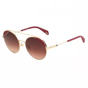 POLICE Woman SPLA9454300Y Rectangular Sunglasses Havana 54mm
