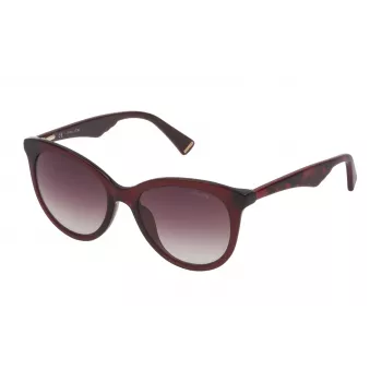 Police Moteriški Katės Akies Akiniai Nuo Saulės SPL7595207DW Havana Rudi Gradient 52mm