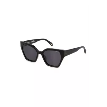POLICE Moteriški katės akies formos akiniai nuo saulės SPLL34M550700 Havana Brown Gradient 55/18/140 mm