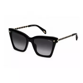 POLICE SPLN62-520700 moteriški akiniai nuo saulės Cat-Eye, Havana rudo rėmelio, rudi gradientiniai lęšiai, 52mm