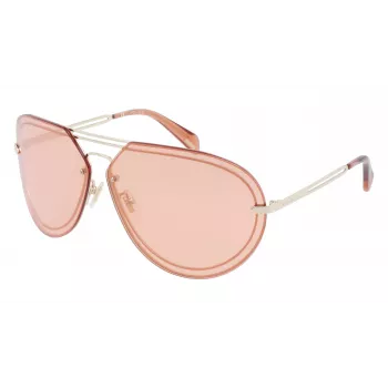 POLICE Moteriški Akiniai nuo Saulės SPLA9367300A Drugelio Formos Havana Acetatas UV400