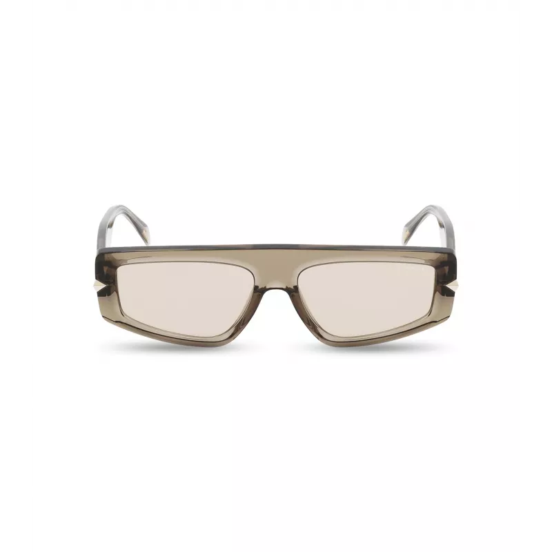 POLICE moteriški akiniai nuo saulės SPLF33-57092T Havana rėmelis, gradientiniai rudi lęšiai 57mm