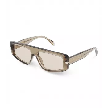 POLICE moteriški akiniai nuo saulės SPLF33-57092T Havana rėmelis, gradientiniai rudi lęšiai 57mm