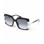 POLICE Moteriški Akiniai Nuo Saulės SPLG23M570700 Geometrinis Juodas Acetato Rėmelis Pilki Polikarbonato Lęšiai 57mm