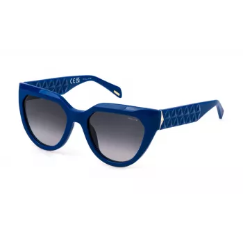 Police Moteriški Akiniai nuo Saulės SPLN61-540V15 Havana Ruda Acetatas Cat Eye 54mm