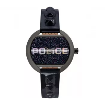 Moterų laikrodis Police PL16070BSU03P 36mm mėlynu ciferblatu ir mėlynu odiniu dirželiu