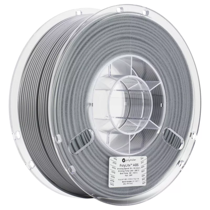 POLMASK ABS 1.75mm Grey 3D spausdintuvo filamentas 1kg