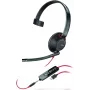 Poly Blackwire C5210 USB-C – 5200 Series – Pridedamas ausinis su triukšmo slopinimo mikrofonu, mono, juodas