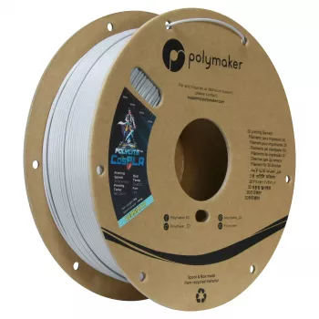 Polymaker CosPLA Version A PLA Filamentas 1.75mm Baltas 1kg – Lengvai Šlifuojamas ir Dažomas