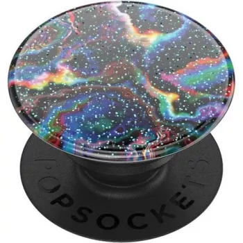 Popsockets Glitter Rainbow Void PopGrip Standartinis Telefono Laikiklis ir Stovas