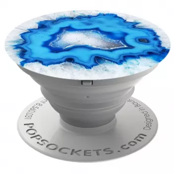 PopSockets Original PopGrip telefono laikiklis ir stovas – Ice Blue Agate