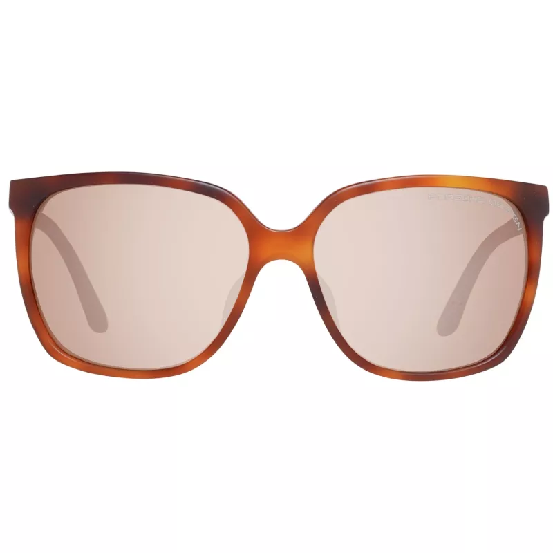 Porsche Design P8589-60E Moteriški Akiniai nuo Saulės - Šratinio Metalo Pilka, Kvadratinis Rėmelis, UV400 Apsauga