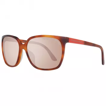 Porsche Design P8589-60E Moteriški Akiniai nuo Saulės - Šratinio Metalo Pilka, Kvadratinis Rėmelis, UV400 Apsauga