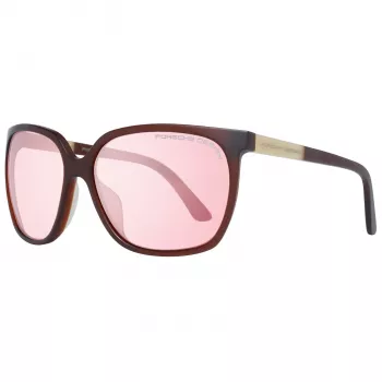 PORSCHE DESIGN Moteriški Akiniai nuo Saulės P8589-60B Juodi/Pilki 60/15/135 mm