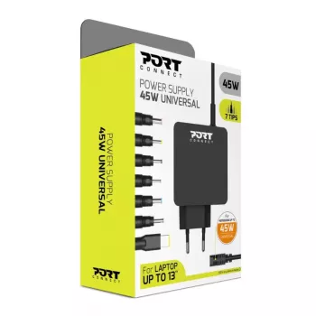 Port Connect 45W universalus nešiojamojo kompiuterio adapteris