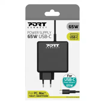 Port Connect Type-C 65W universalus nešiojamojo kompiuterio adapteris