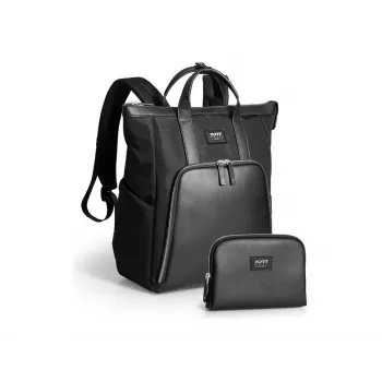 PORT DESIGNS Muse Signature kuprinė nešiojamam kompiuteriui 16 inch, juoda, 20L, iš perdirbto poliesterio