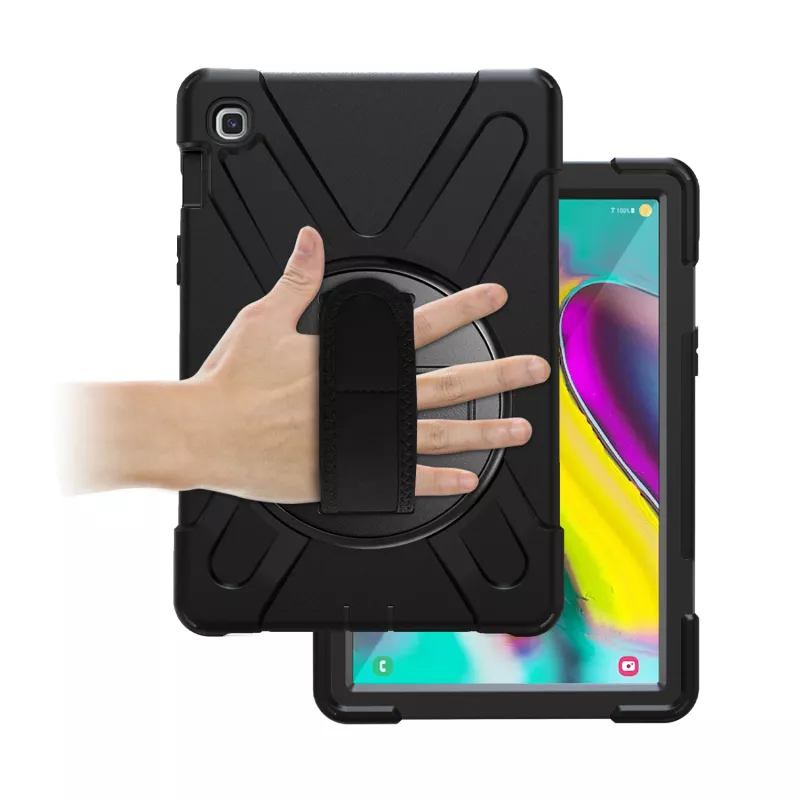 Port Designs Pro Shock 360 tvirtas apsauginis ir besisukantis dėklas Samsung Galaxy Tab A9+ - juodas